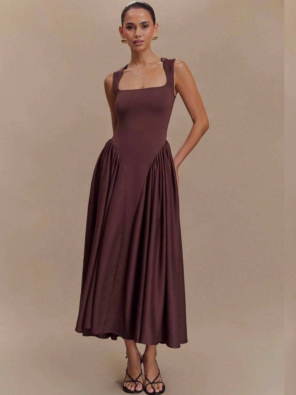 Meshki Sharon Scuba Jersey Midi Dress